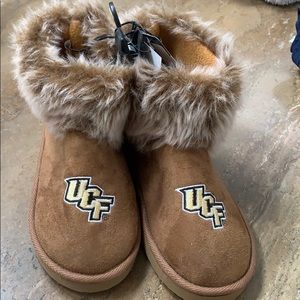 UCF fur booties